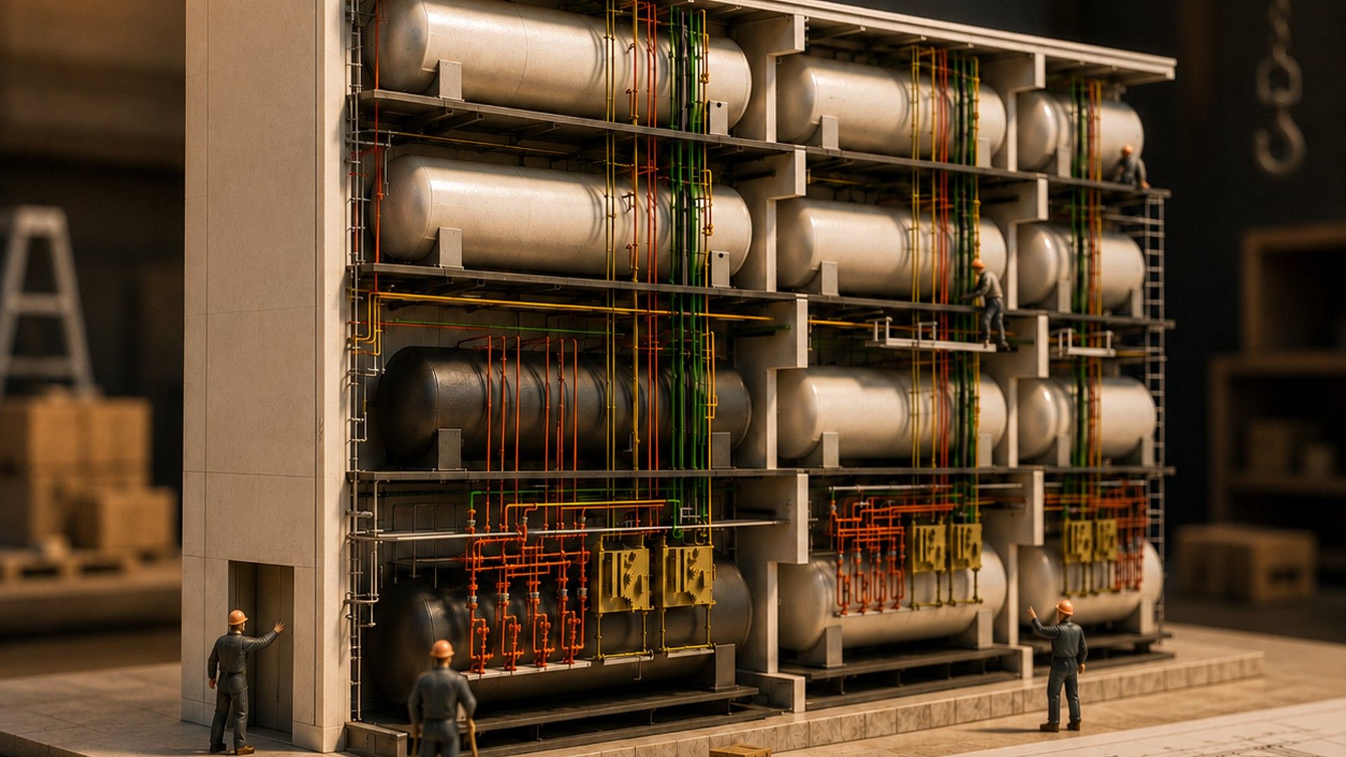 Fuel and Urea Systems for a Multi-Level Data Centre: LOD 450 Detailed Design — project by TEBIN