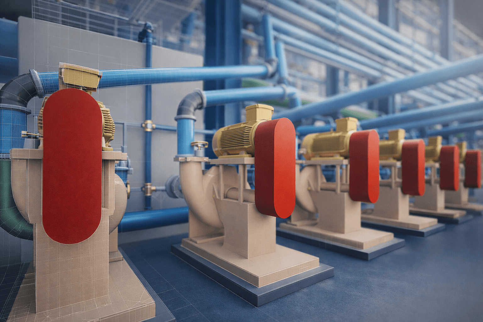 Mining Facility BIM Coordination Across 44 Buildings project by TEBIN